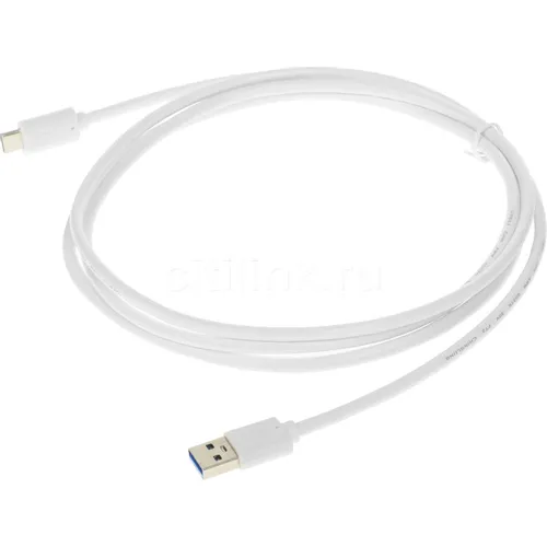 Кабель Buro USB Type-C (m) - USB (m), 1.8м, 3A, белый [bhp usb-tpc-1.8w]