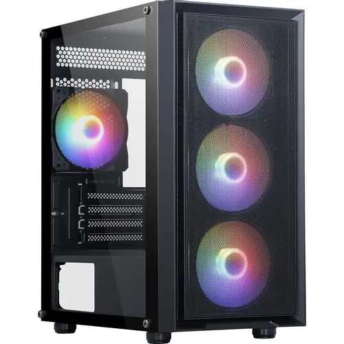 Корпус mATX Accord ACC-M203, Mini-Tower, без БП, черный