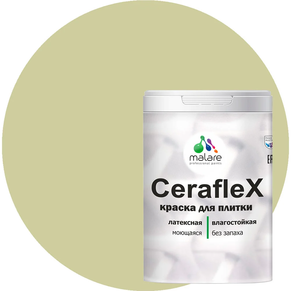 Латексная краска для кафельной и керамической плитки MALARE Ceraflex 2036786196376