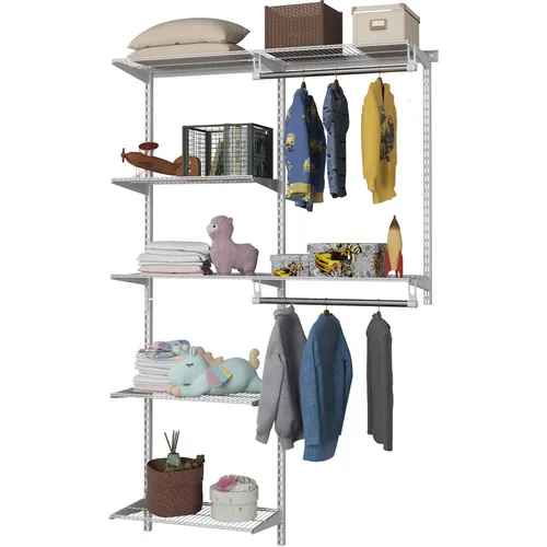 Гардеробная система ПРАКТИК HOME GS 06W металл, 2020x1300x350мм белый [s70199915701]