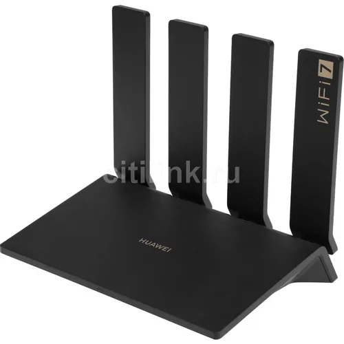 Wi-Fi роутер Huawei WiFi BE3 Pro YGJN- BE33, Wi-Fi 7, BE3600, 2.4/5ГГц, 4 WAN/LAN, черный [53030dem]
