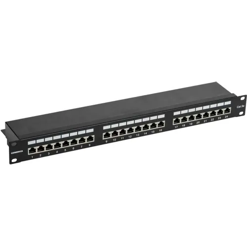 Патч-панель ITK (PP24-1UC5EF-K05-G) 19" 1U 24xRJ45 кат.5E FTP