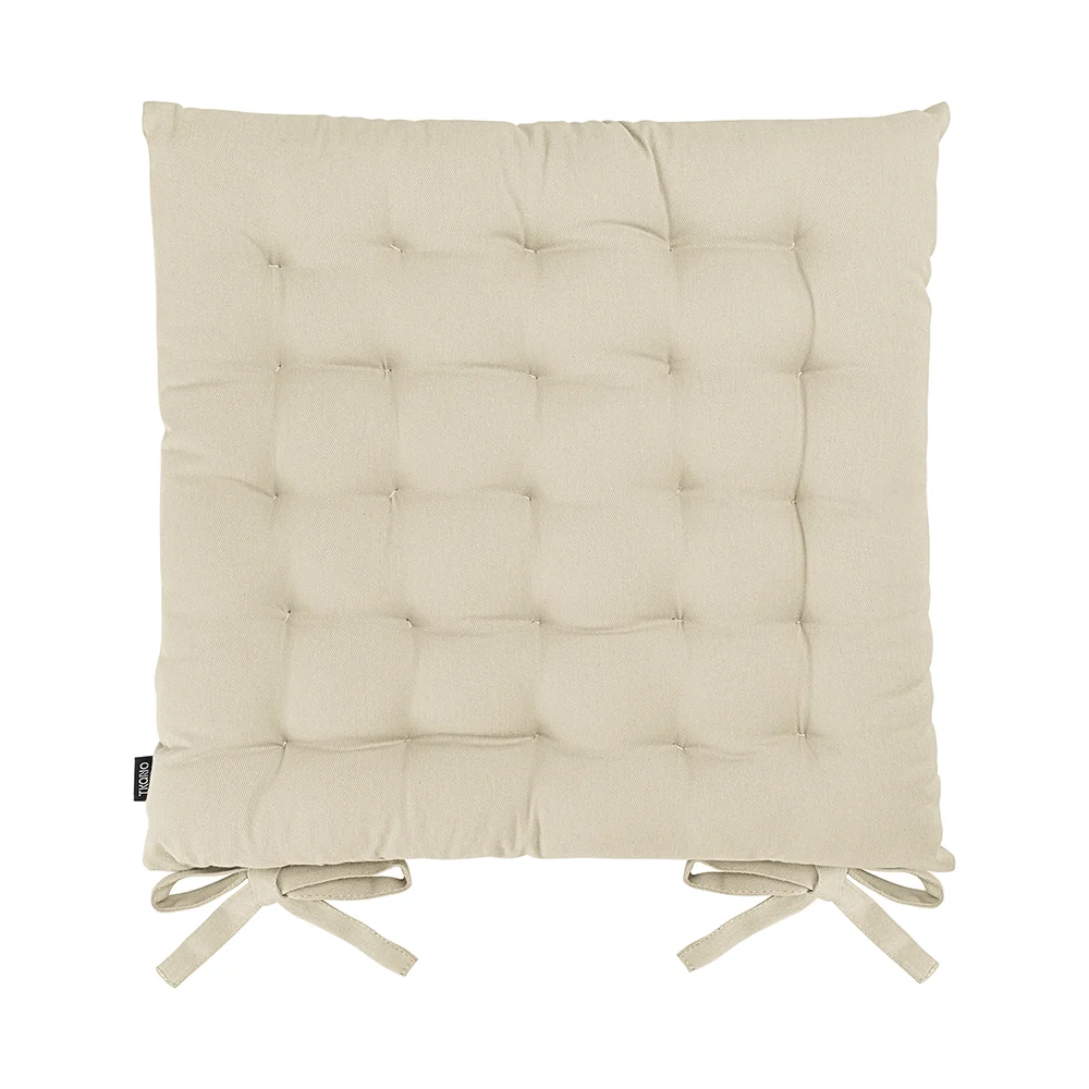 Подушка на стул Tkano коллекция Essential из хлопка бежевого цвета, 40x40 см TK24-CP0003