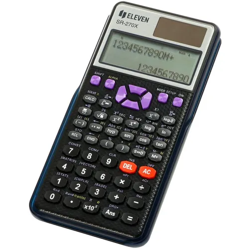 Калькулятор ELEVEN SR-270X, 10+2-разрядный, черный