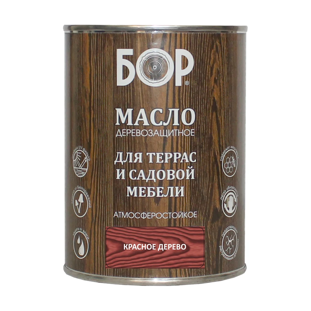 Деревозащитное масло для террас и садовой мебели Бор 4690417074174