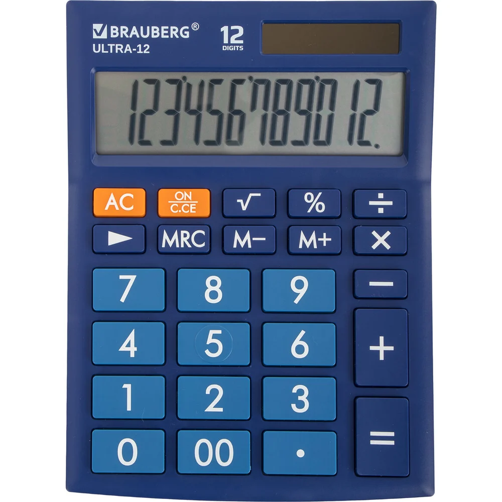 Настольный калькулятор BRAUBERG ULTRA-12-BU 250492
