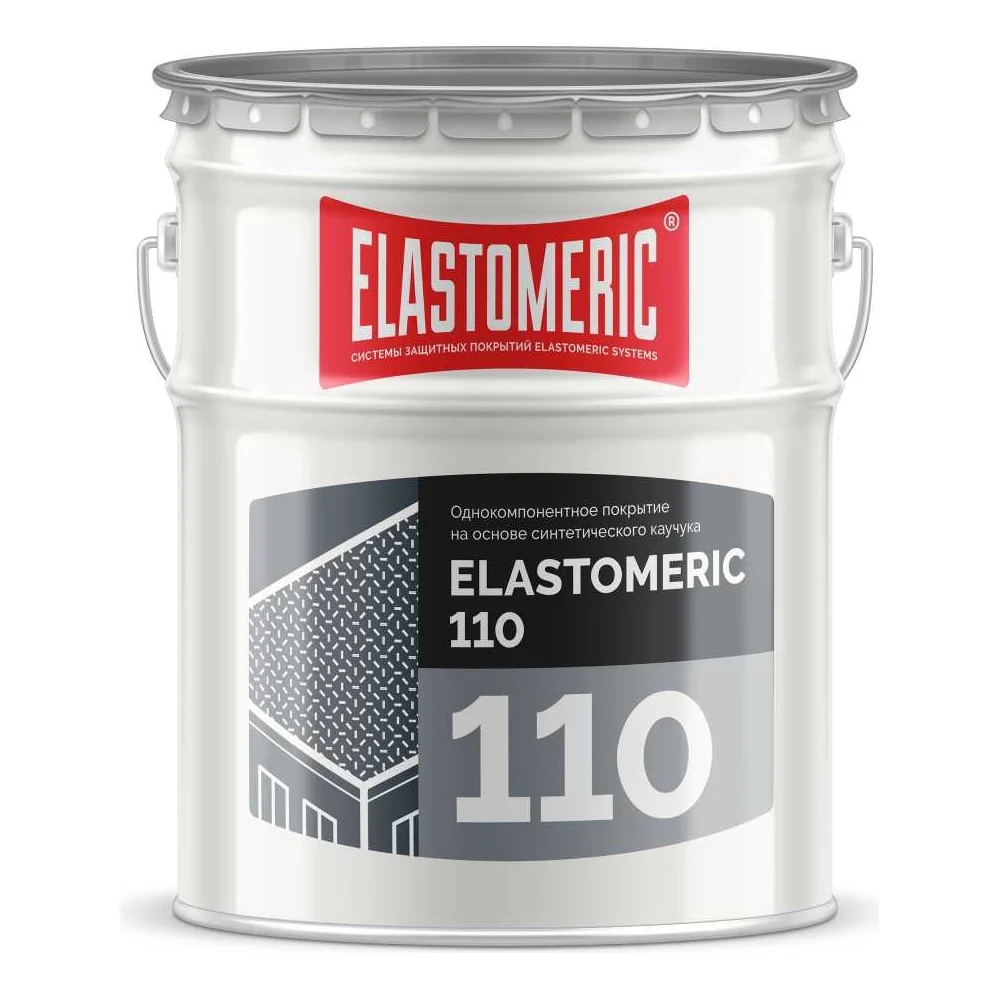 Мастика для кровли Elastomeric Systems 20 кг, базовый слой серый elastomeric-110 1100005