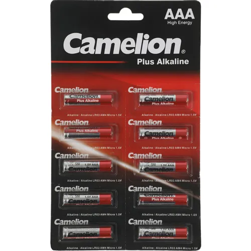 AAA Батарейка CAMELION Plus Alkaline LR03-BP1x10P, 10 шт.