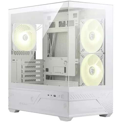 Корпус mATX MSI MAG Pano M110R, Mini-Tower, без БП, белый [306-7g33w21-ja4]
