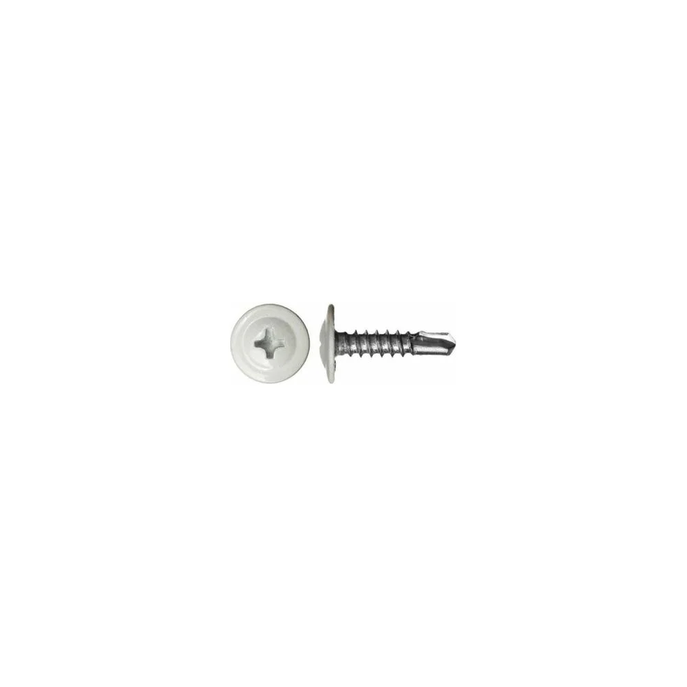 Саморез-сверло Daxmer ПШС 4,2x19 RAL 9003 1000 шт. 308043