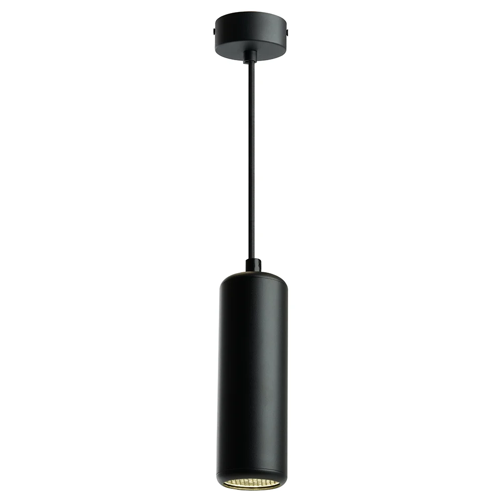 Потолочный светильник FERON ml1841barrel echo levitation mr16 35w, 230v, gu10, чёрный, с антибликовой сеточкой, на подвесе 1,7 м 48394
