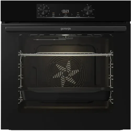 Духовой шкаф электрический Gorenje BO6735E02BKOT, 77л, дверца с 2 стеклами, черный