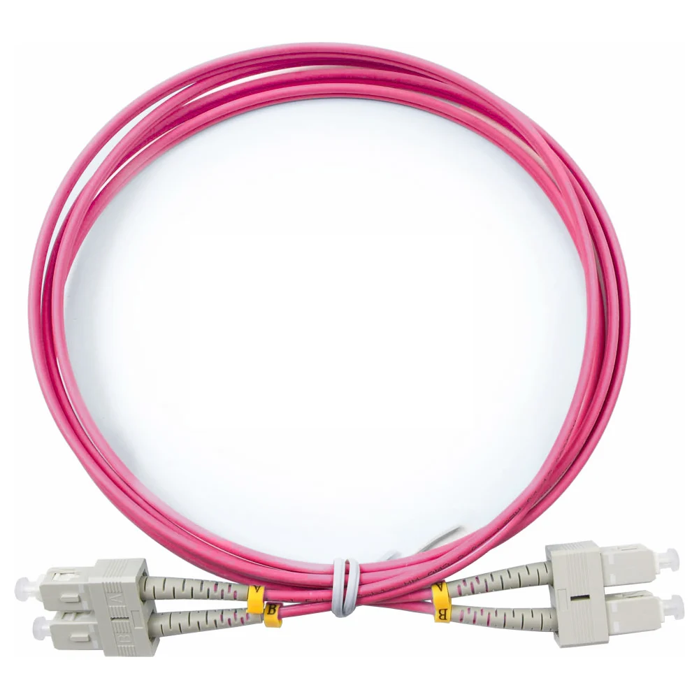 Дуплексный оптический патч-корд TopLan DPC-TOP-OM4-SC/P-SC/P-120