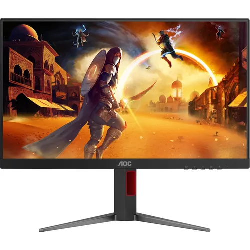 23.8" Монитор AOC 24G4HA, 1920x1080, IPS, 200Гц, 2хHDMI, 1хDP, черный/красный