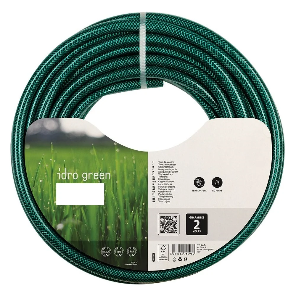 Армированный трехслойный шланг FITT IDRO GREEN IDRO GREEN 3/4" 50м