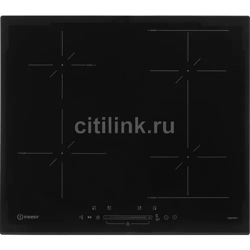 Индукционная варочная поверхность Indesit IB 40CS60 NE, конфорок: 4 шт., стеклокерамика, независимая, черный