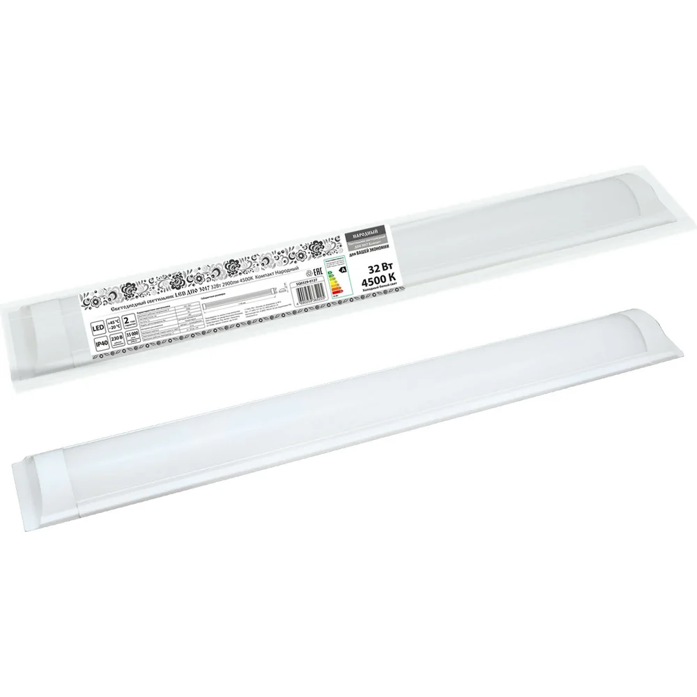 Светодиодный светильник TDM ELECTRIC LED ДПО 3017 32Вт, 2900лм, 4500К, Компакт, Народный SQ0329-0127