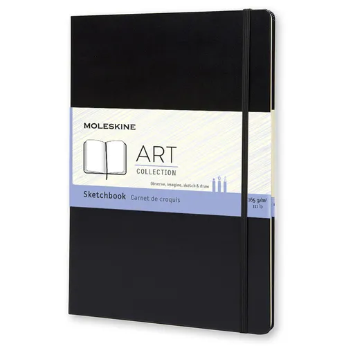 Блокнот Moleskine Art, A4, 96стр, твердая обложка, черный [artbf832]