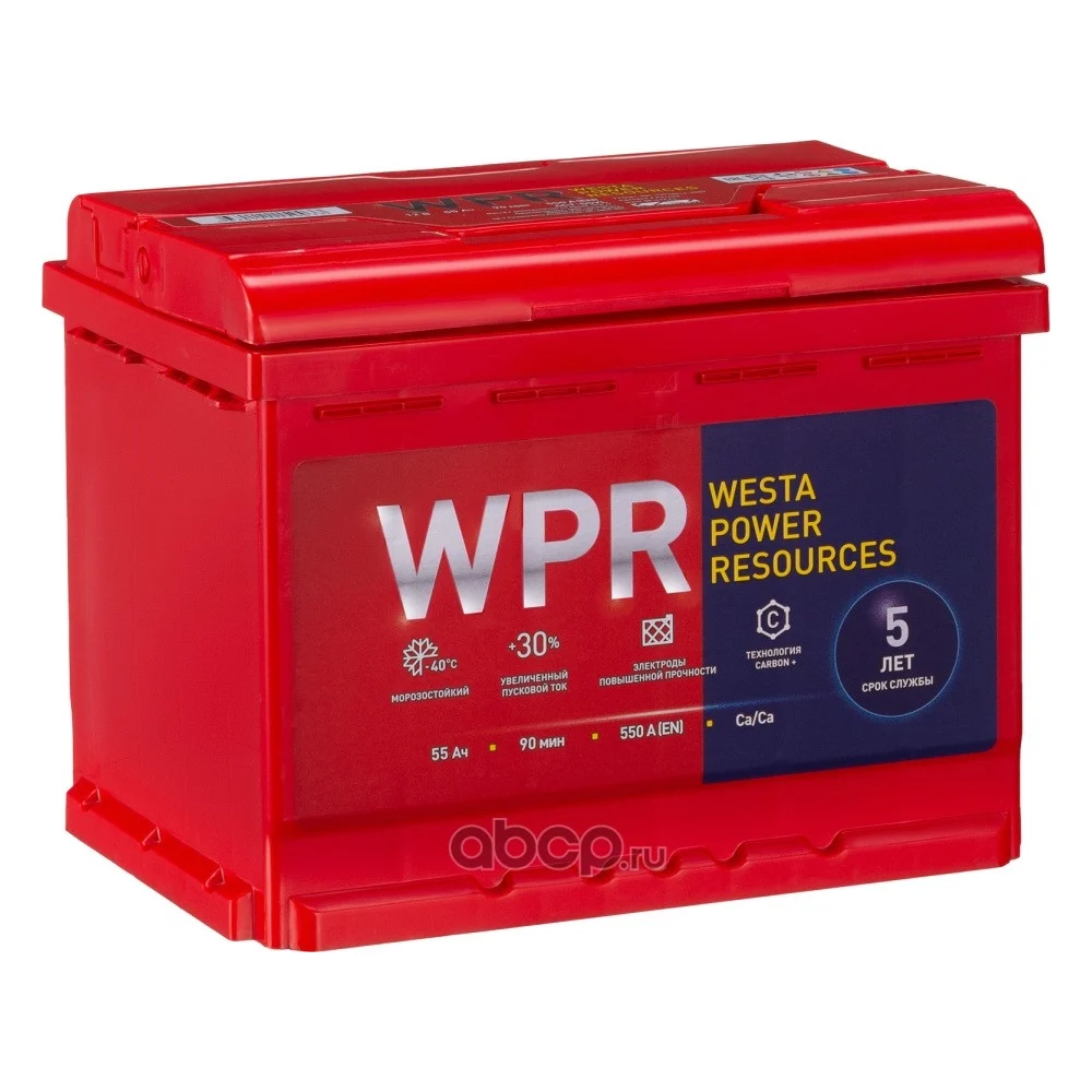 Аккумулятор WPR 6ст 55 VL 1 550 А EN 555107310