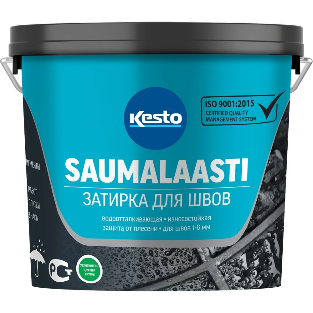 Затирка Kesto Saumalaasti 44, 10 кг, темно-серый 81013