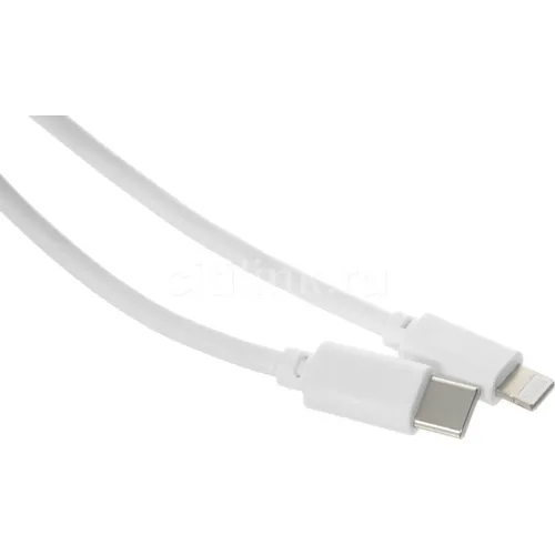 Кабель Buro Lightning (m) - USB Type-C (m), 1м, 3A, белый [pd18w]