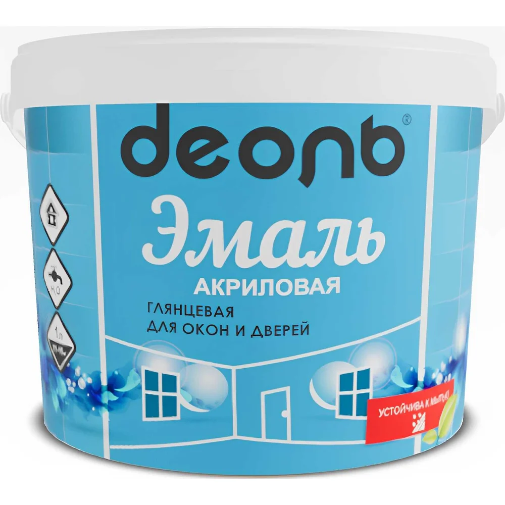 Акриловая эмаль для окон и дверей Деоль DEA27