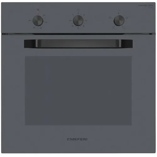 Духовой шкаф электрический MEFERI Light MEO604GR, 65л, дверца с 2 стеклами, серый