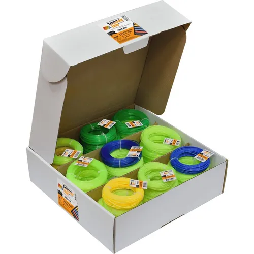 Леска для садовых триммеров REZER Eco Trim Multicolor, 3мм, 15м [03.007.00138]