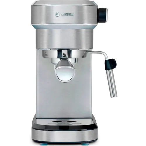 Кофеварка Vitek VT-1509, рожковая, серебристый