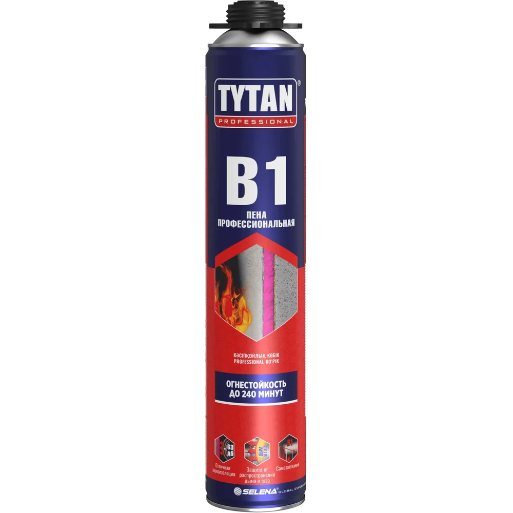 Профессиональная огнеупорная монтажная пена Tytan PROFESSIONAL В1 272081
