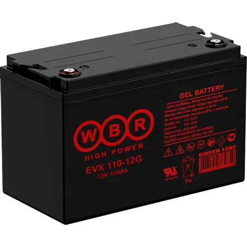 Аккумуляторная батарея WBR EVX110-12G для ИБП, 12В, 110Ач [evx110-12g wbr]
