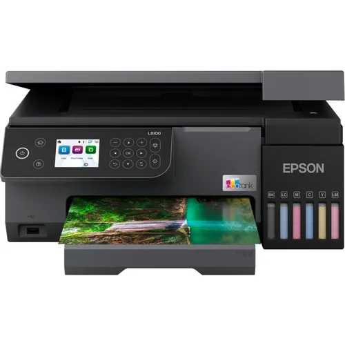 МФУ струйное Epson EcoTank L8100 цветная печать, A4, с СНПЧ, черный [c11ck94402/c11ck94503]