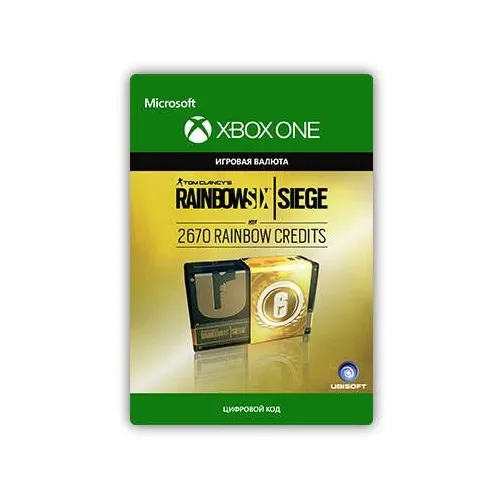 Пополнение игровой валюты Microsoft Tom Clancy's Rainbow Six Siege: 2670 Credits, регион: Россия