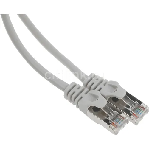 Патч-корд PREMIER PP22-0.5M литой (molded), FTP, кат.5E, 0.5м, 4 пары, 26AWG, алюминий омедненный, многожильный, серый
