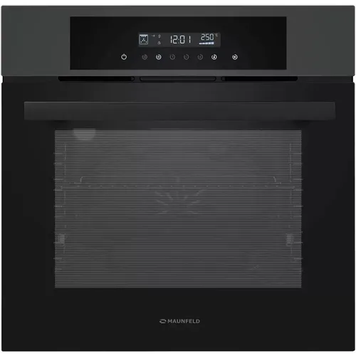 Духовой шкаф электрический MAUNFELD AEOD60103G1, 60л, дверца с 3 стеклами, графит