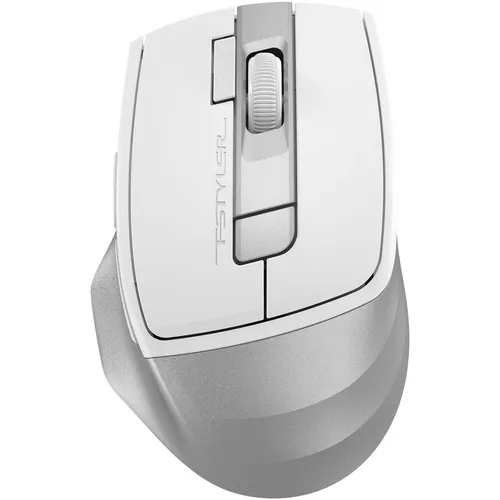 Мышь беспроводная A4TECH Fstyler FG45CS Air2, радио, оптическая, USB, 2000dpi, белый и серебристый [fg45cs air2 usb (silver white)]