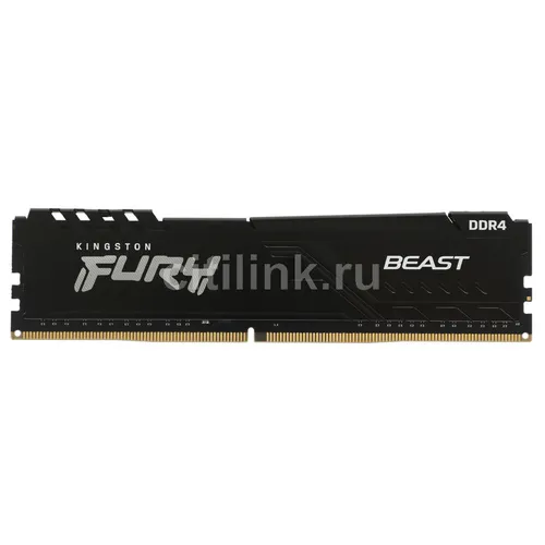Оперативная память Kingston Fury Beast Black KF432C16BB/8 DDR4 - 1x 8ГБ 3200МГц, DIMM, Ret