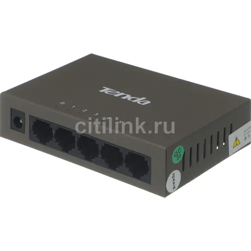Коммутатор TENDA TEF1005D, неуправляемый