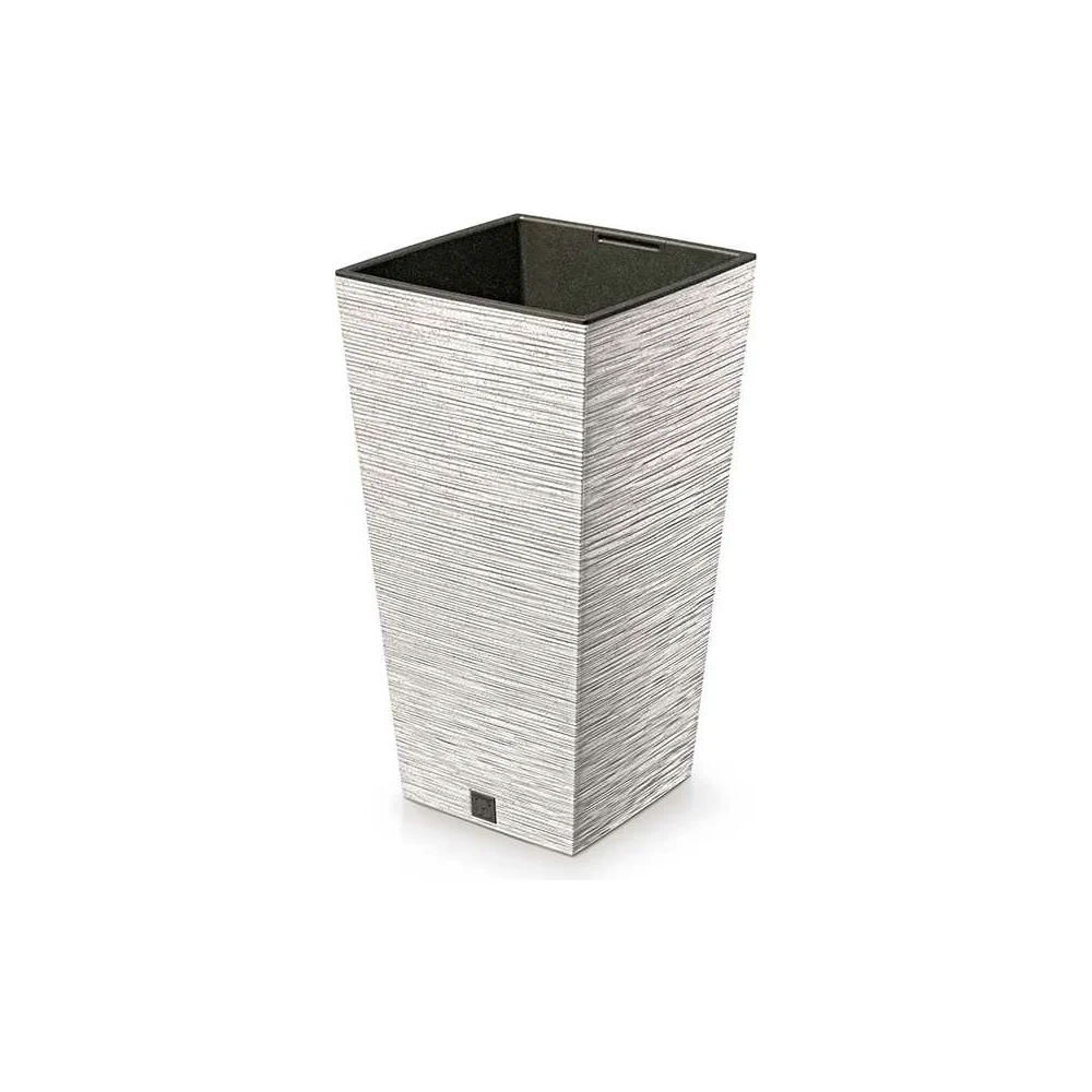 Высокое кашпо Prosperplast DFSH240W-S449W FURU SQUARE ECO 67605