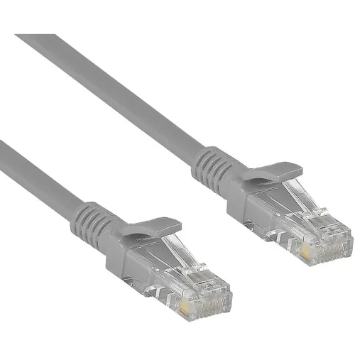 Патч-корд EXEGATE UTP-RJ45-RJ45-5e-CU-1M-GY UTP, кат.5E, 1м, 4 пары, медь, многожильный, серый