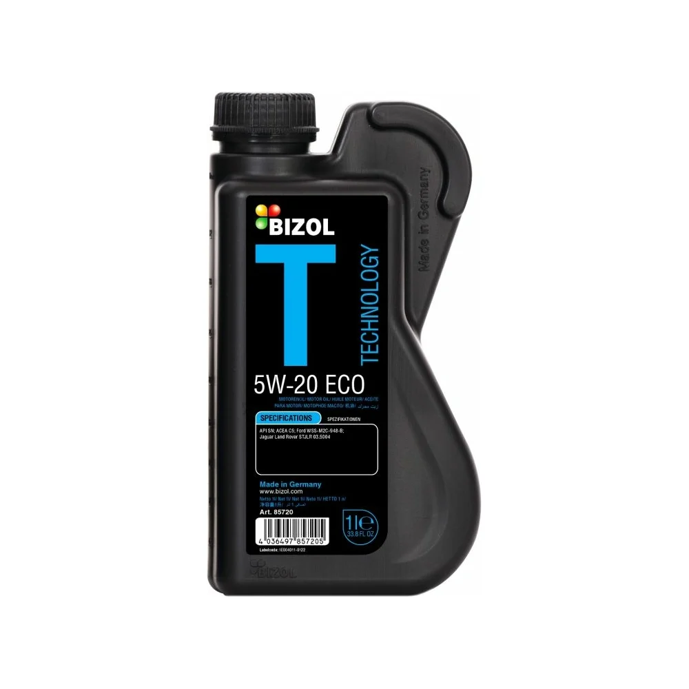 НС-синтетическое моторное масло Bizol Technology 5W-20, SN, C5 85720