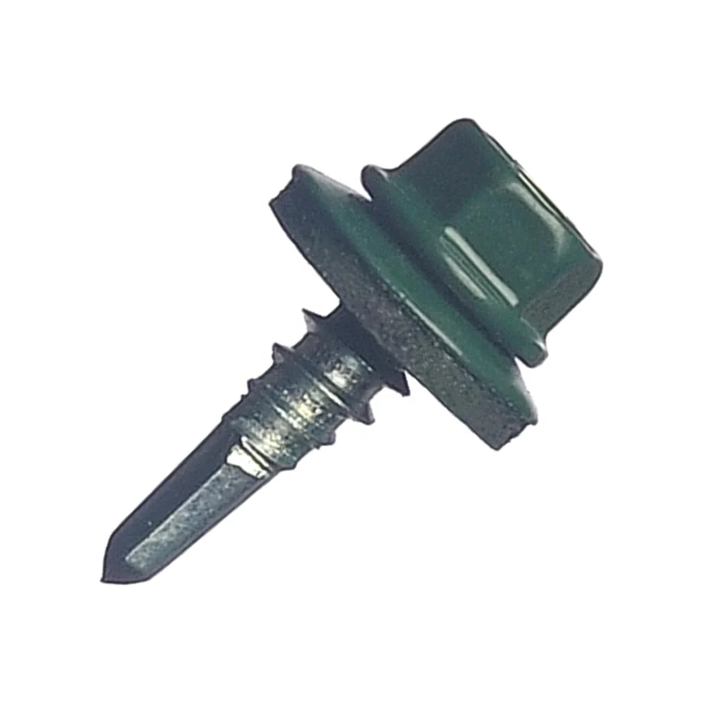 Кровельный саморез МЕТАЛЛСЕРВИС 5.5x19 RAL 6005 100 шт. 1220591