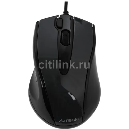 Мышь проводная A4TECH V-Track Padless N-500FS, оптическая, USB, 1200dpi, черный