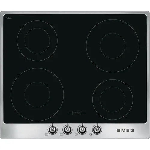 Индукционная варочная поверхность SMEG Victoria SI964XM, конфорок: 4 шт., стеклокерамика, независимая, нержавеющая сталь