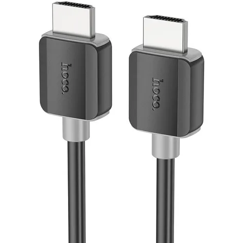 Кабель Hoco US08, HDMI (m) (прямой) - HDMI (m) (прямой), круглое, 2м, пакет, черный