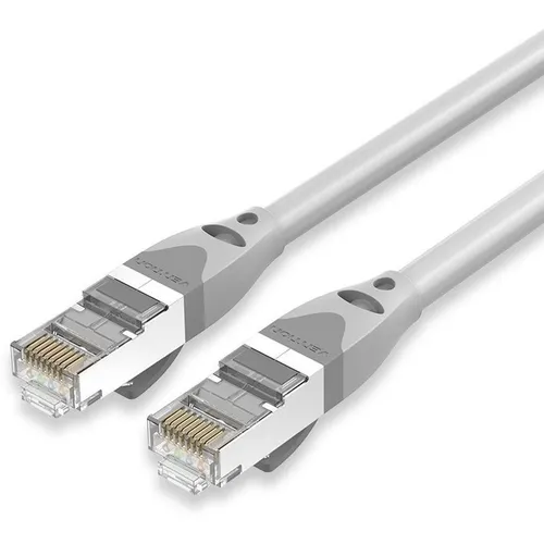 Патч-корд VENTION IBHYAH литой (molded), S/FTP, кат.6A, 0.2м, 4 пары, 27AWG, медь бескислородная, многожильный, желтый