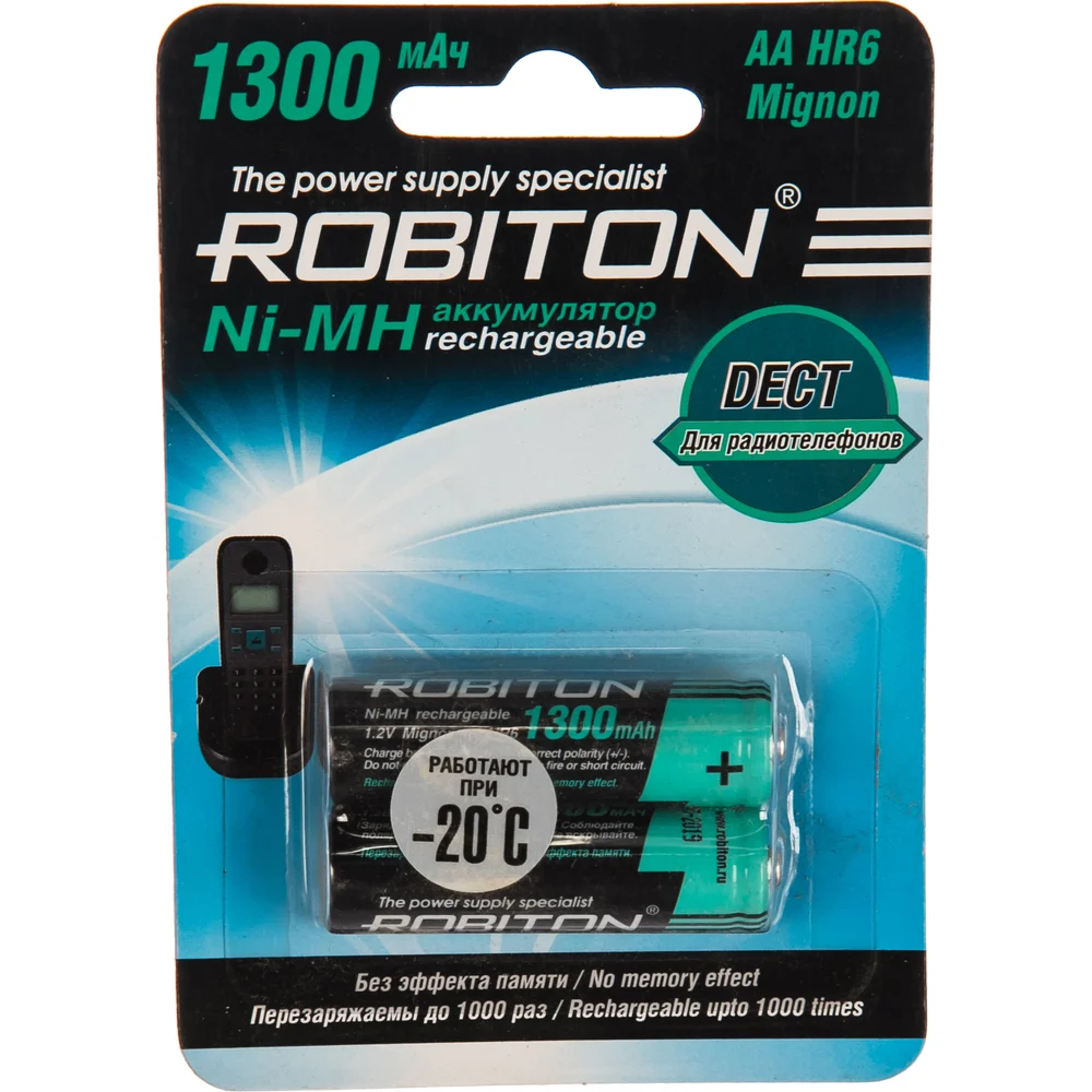 Аккумулятор Robiton 1300MHAA-2 DECT 13902