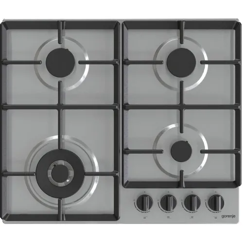 Газовая варочная панель Gorenje GW641EBX, 4 конфорки, нержавеющая сталь, серебристый