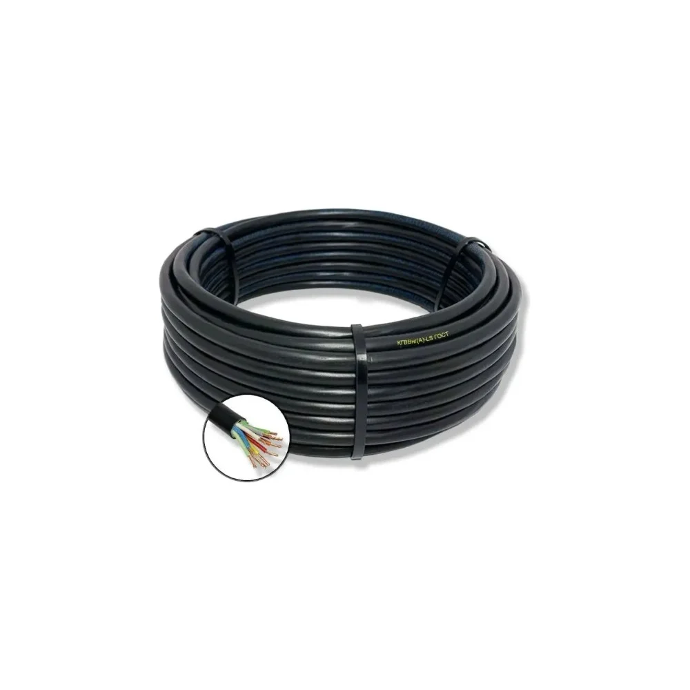 Гибкий кабель ПРОВОДНИК кгвэвнг(a)-ls 10x0.75 мм2, 5м OZ110139L5