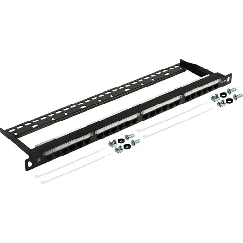Патч-панель Lanmaster (LAN-PPC24U6A) 19" 0.5U 24xRJ45 кат.6A UTP